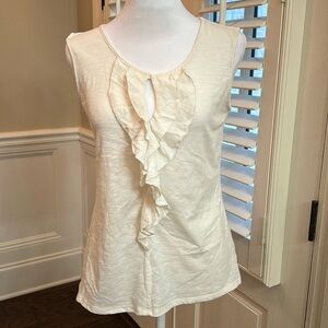 Sahalie tank. Cream in color. No flaws. EUC. XS.